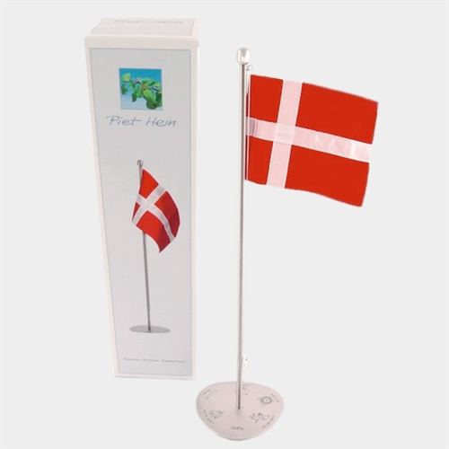 Flagstang dåbsgave fra Piet Hein med gravering 50 cm