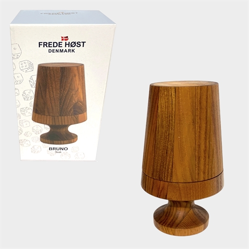 Raflebæger i teak træ