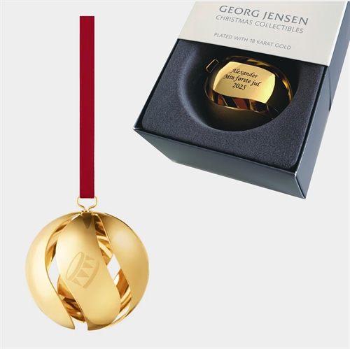 Georg Jensen Julekugle med gravering af navn