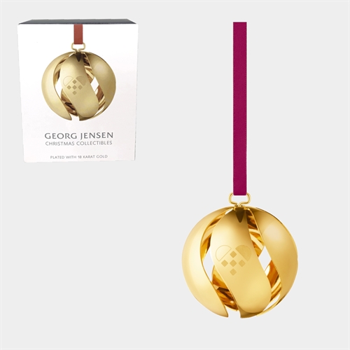 Georg Jensen Julekugle 2025 Guld - Gratis Gravering 