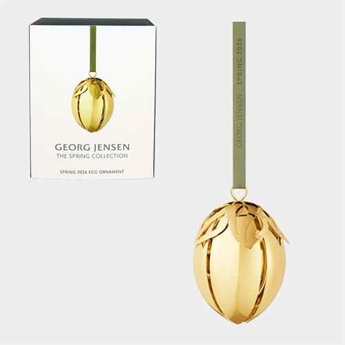 Georg Jensen påskeæg 2026 18 kt guldbelagt