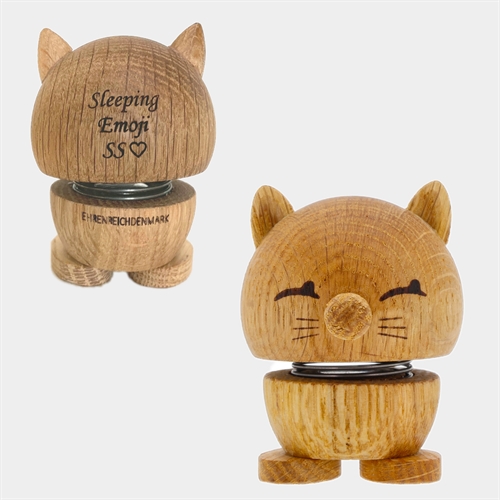 Hoptimist Kat Egetræ - Gratis Gravering