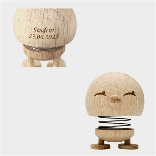 Hoptimist Bimble Rå Eg Small - Gratis Gravering