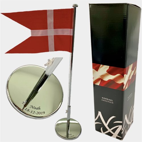 Nordahl Andersen Bordflag blankt 40 cm m. Gravering