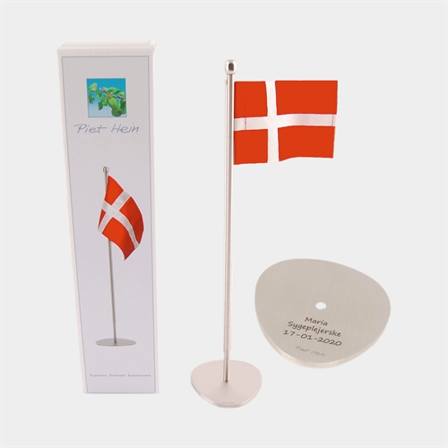 Piet Hein flag 25 cm - Gratis gravering